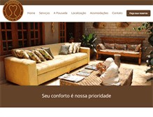 Tablet Screenshot of hotelpousadasantarita.com.br
